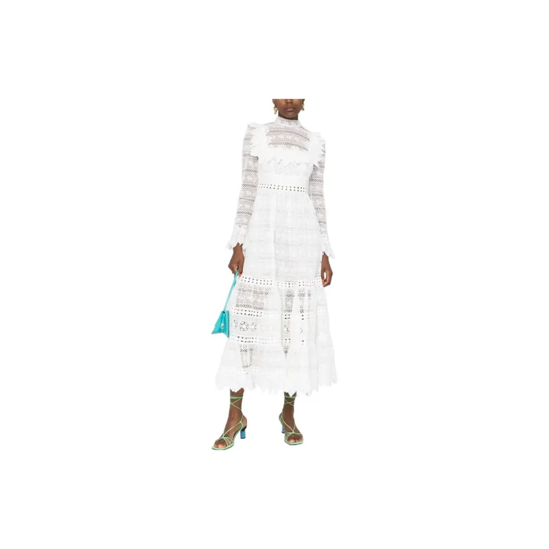 Zimmermann Long-Sleeved Dresses Women's White-1