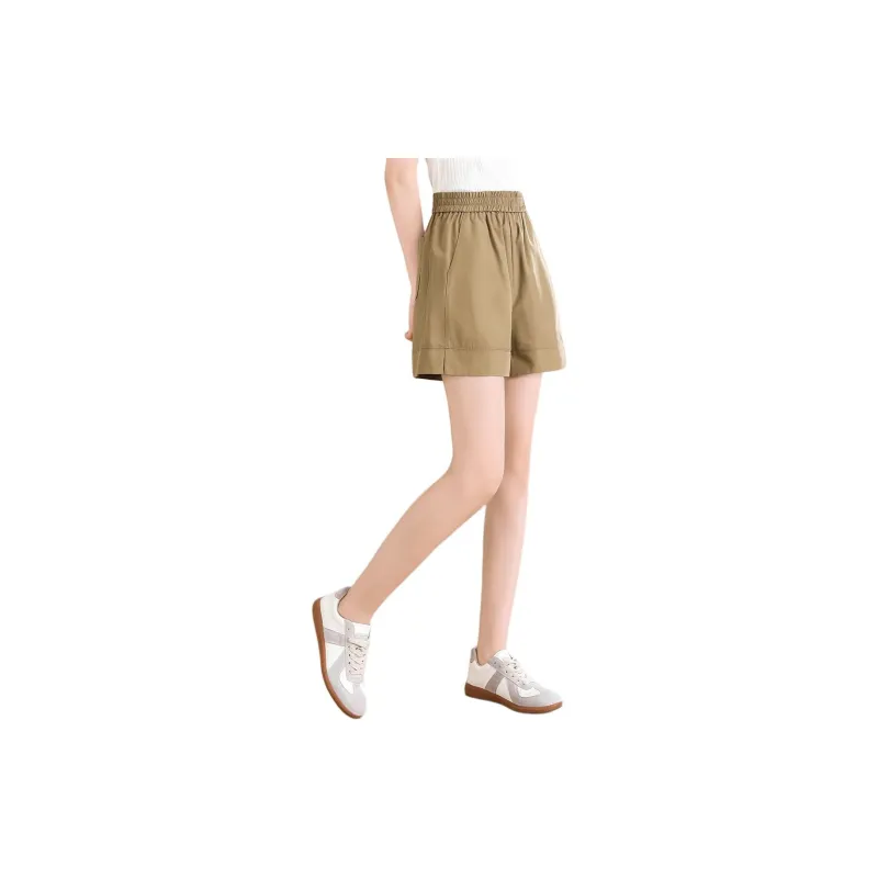 XWI Casual Shorts Women's Green Khaki-2