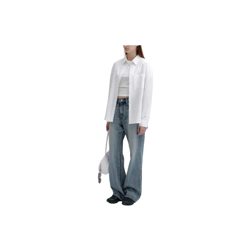 LOW CLASSIC Lc Collection SOFT PAPER SHIRT Shirt Women's White/White-4