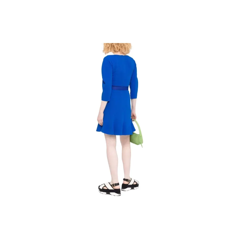 Stella McCartney Long-Sleeved Dresses Women's Blue-2