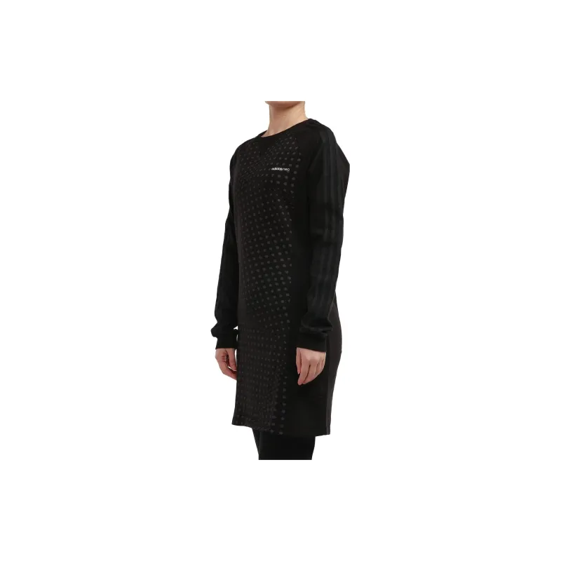 Adidas Long Sleeved Dresses Women's Black-2