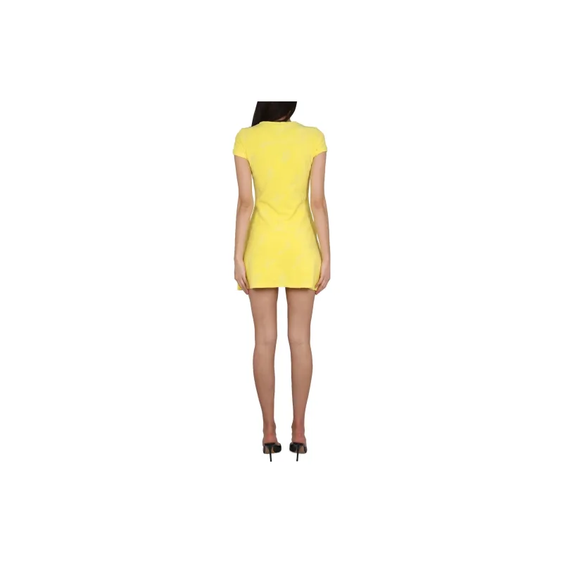 DSQUARED 2 Round Neck Flared Mini Dress-1