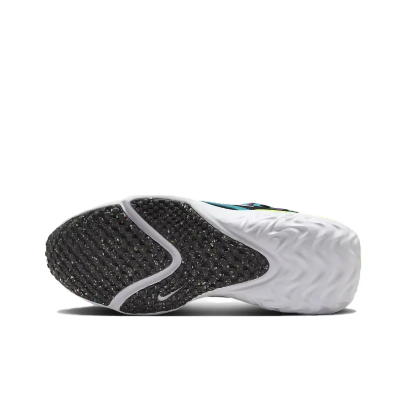 Nike Run Flow SE GS Slip Resistant Low Top Kids' Running Shoes Black Green Unisex-5