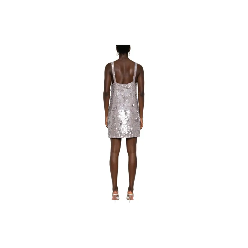 PAROSH SS24 Sleeveless Dress Women's Light Gray-2