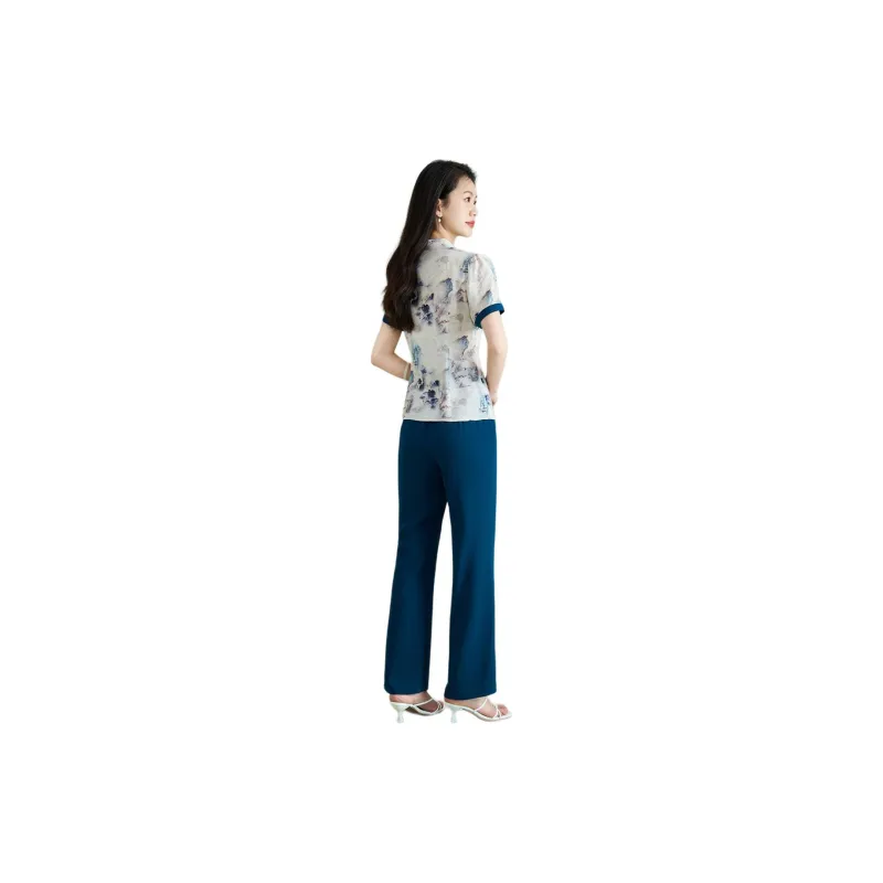 Mylan Casual Suit Women's Lake Blue-1