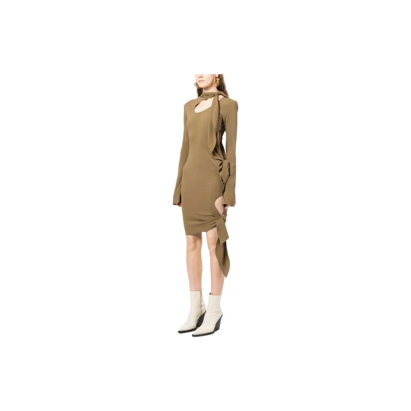 Petar Petrov Cut out Details Tied Dress-3