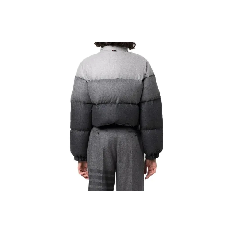 THOM BROWNE Cropped Coats Women's Gray-3
