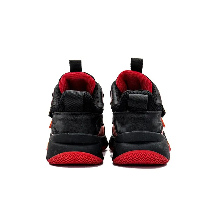 KAPPA KIDS Anti Slip Wear Resistant High Top Children's Basketball Shoes Black Orange Kids'-4