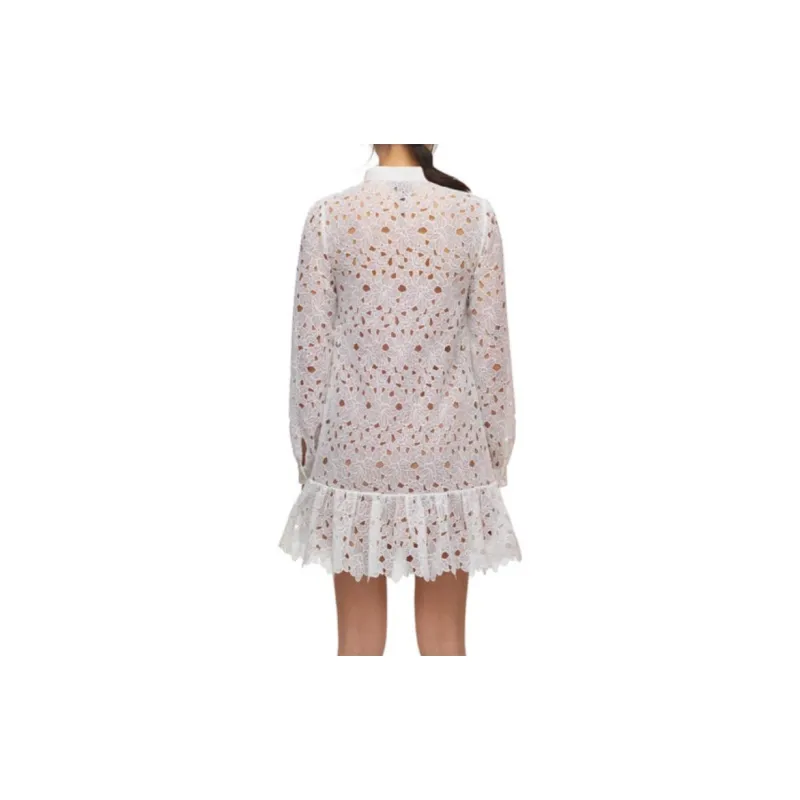 Self-portrait Long-Sleeved Dresses Women's White-2