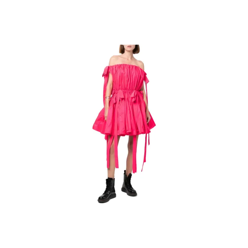 Alexander McQueen Pre Owned Ruched Mini Dress-1