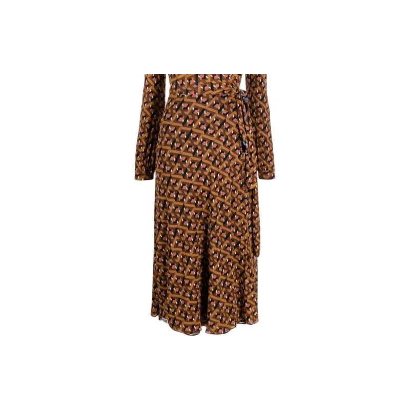 DVF Diane Von Furstenberg Phoenix Geometric-print Reversible Dress-5