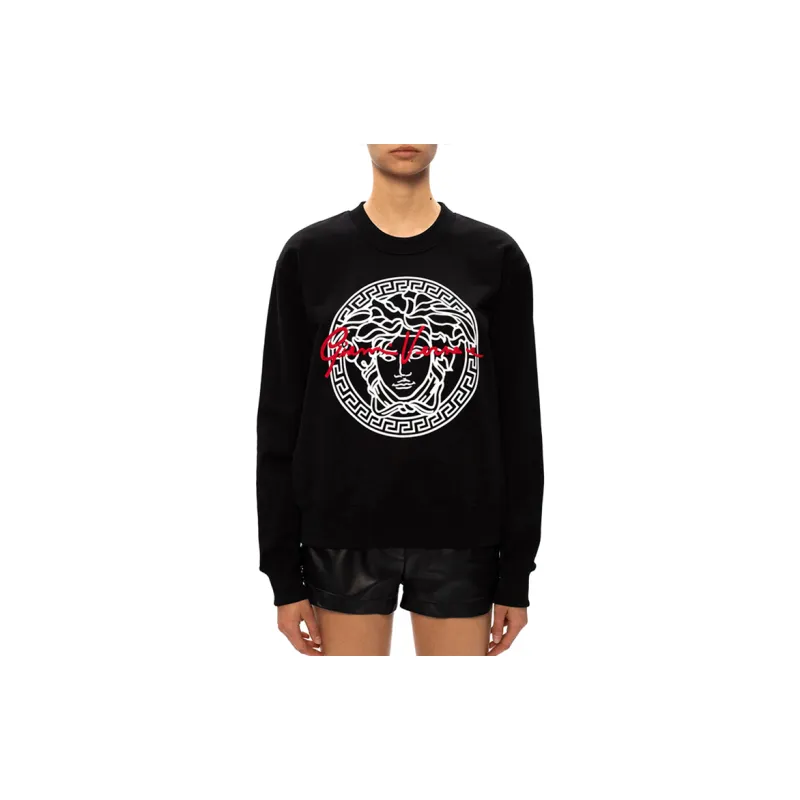 VERSACE Sweatshirt Women's Black-2
