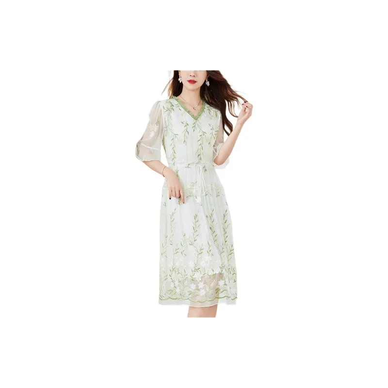 To The West Short Sleeved Dresses Women's-1