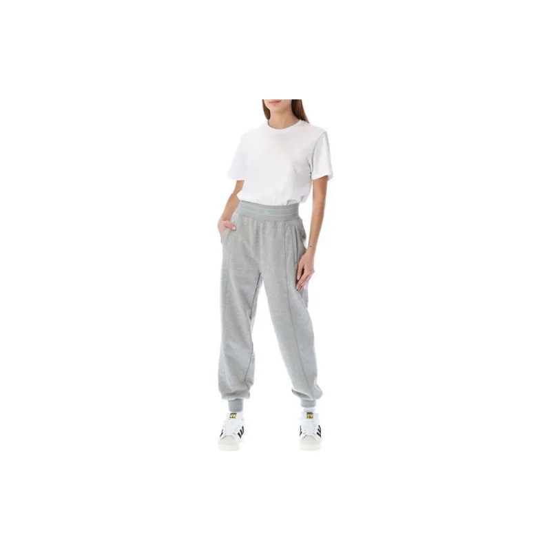 Adidas Knitted Sweatpants Women's Gray-5