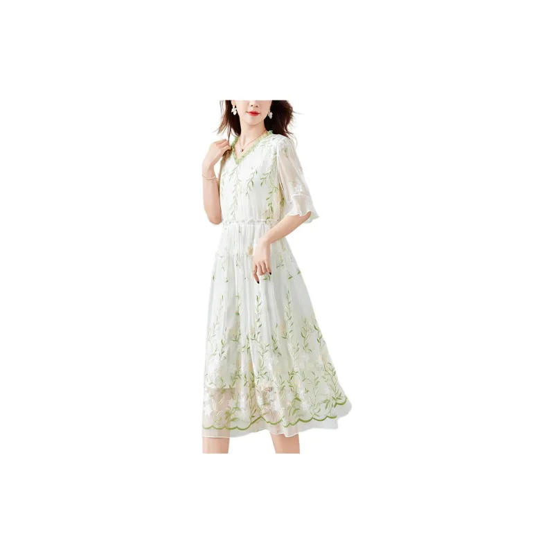 To The West Short Sleeved Dresses Women's-2
