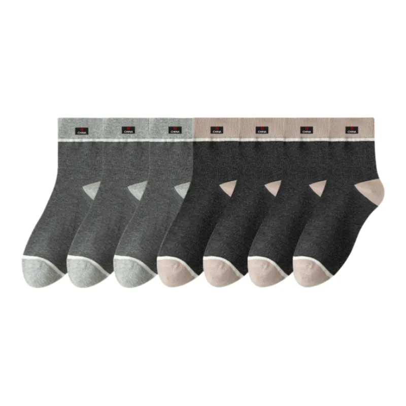 Lan Miao Mid Calf Socks Men's 7 Pack-10