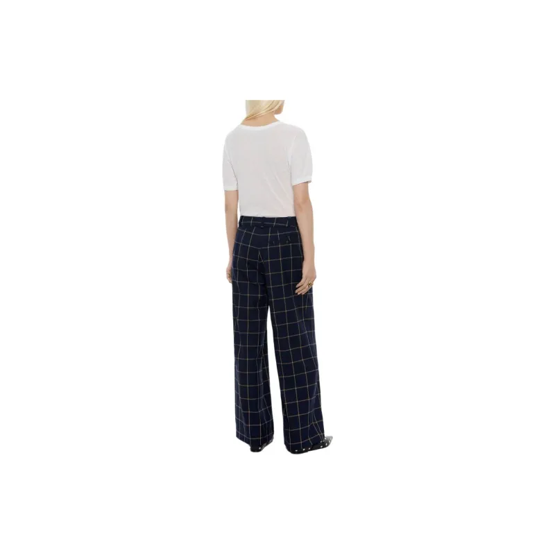 Bimba Y Lola Checked Flared Trousers-3
