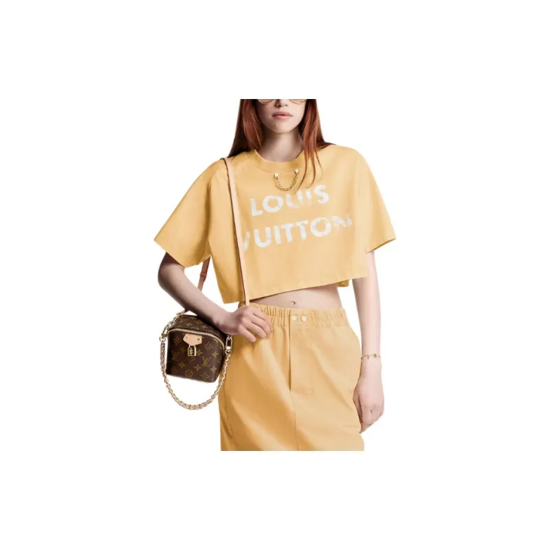 LOUIS VUITTON Vintage Effect LOUIS VUITTON Crop Top-3