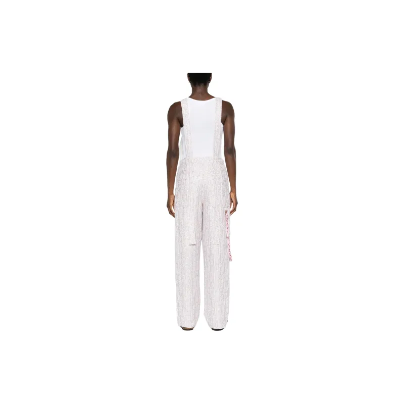 KHRISJOY Salopette Sequined Tweed Dungarees-1