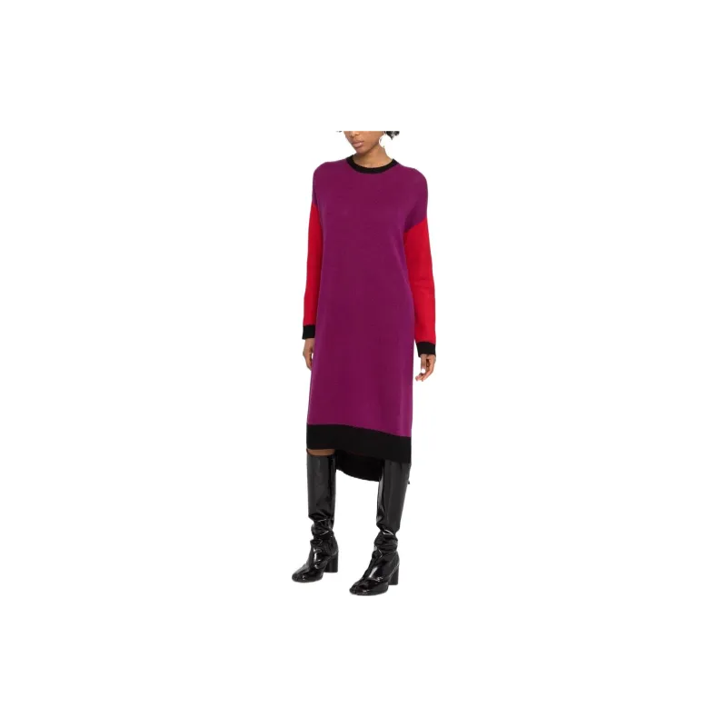 MARNI Long-Sleeved Dresses Women's Red Purple-1