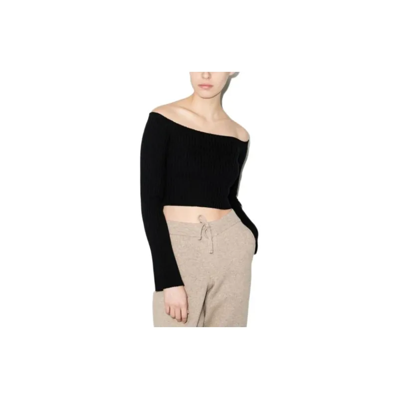 Chloe SS22 Slim Fit Sweater Women's Black-1