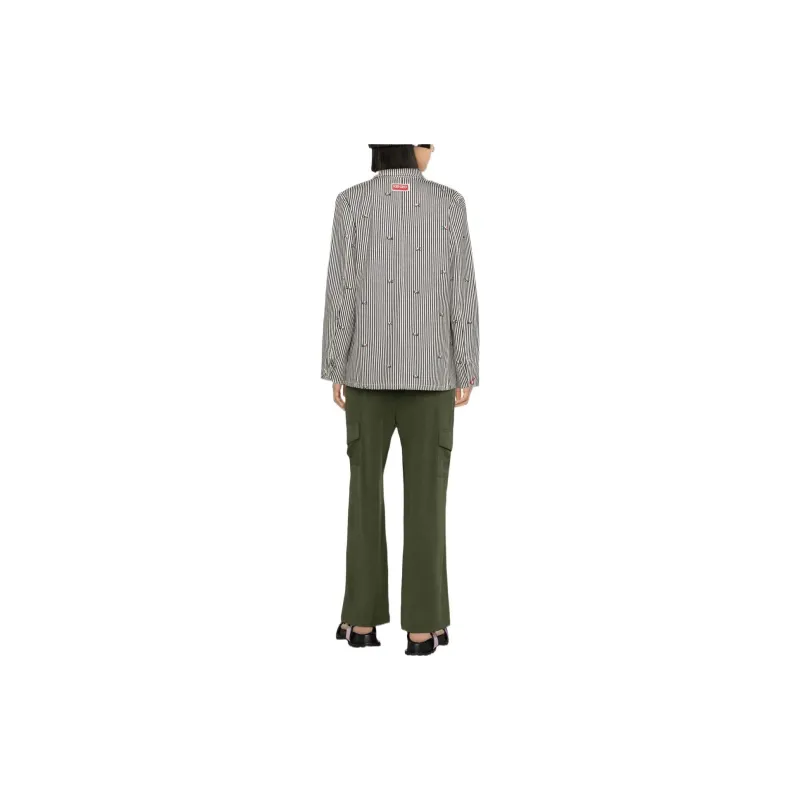 KENZO Rinsed Striped Workwear Jacket-2