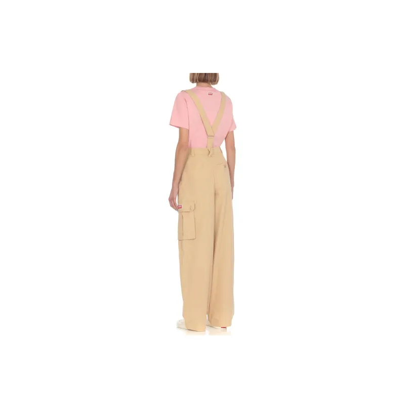 KENZO Straight leg Braces Cargo Trousers-3