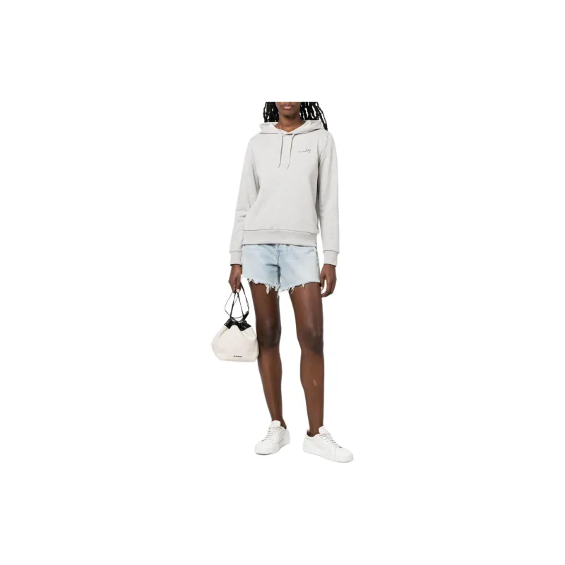 A.P.C Logo print Cotton Hoodie-1
