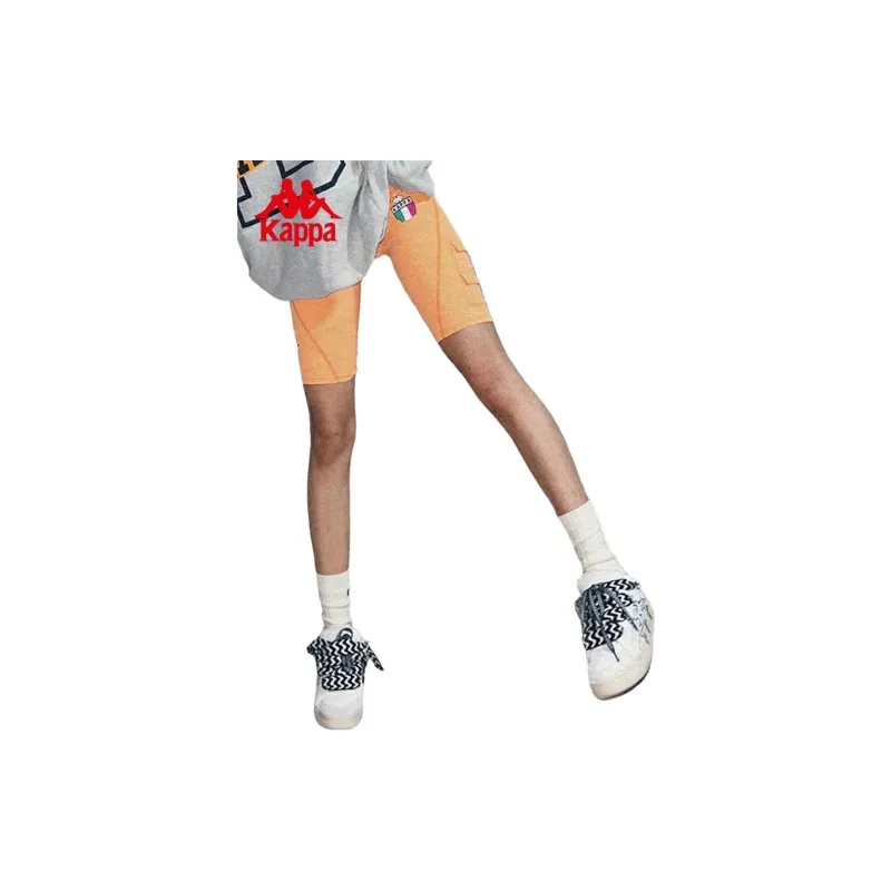 Kappa FW/AW22 Sports Shorts Women's Neon Orange Yellow-2