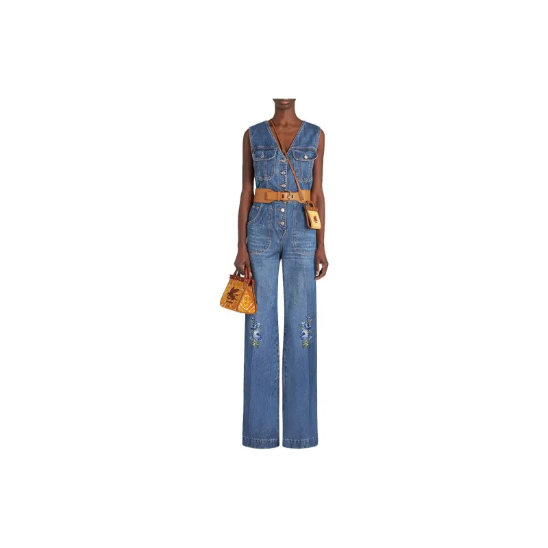 ETRO FW23 Jumpsuit Women's Blue-2