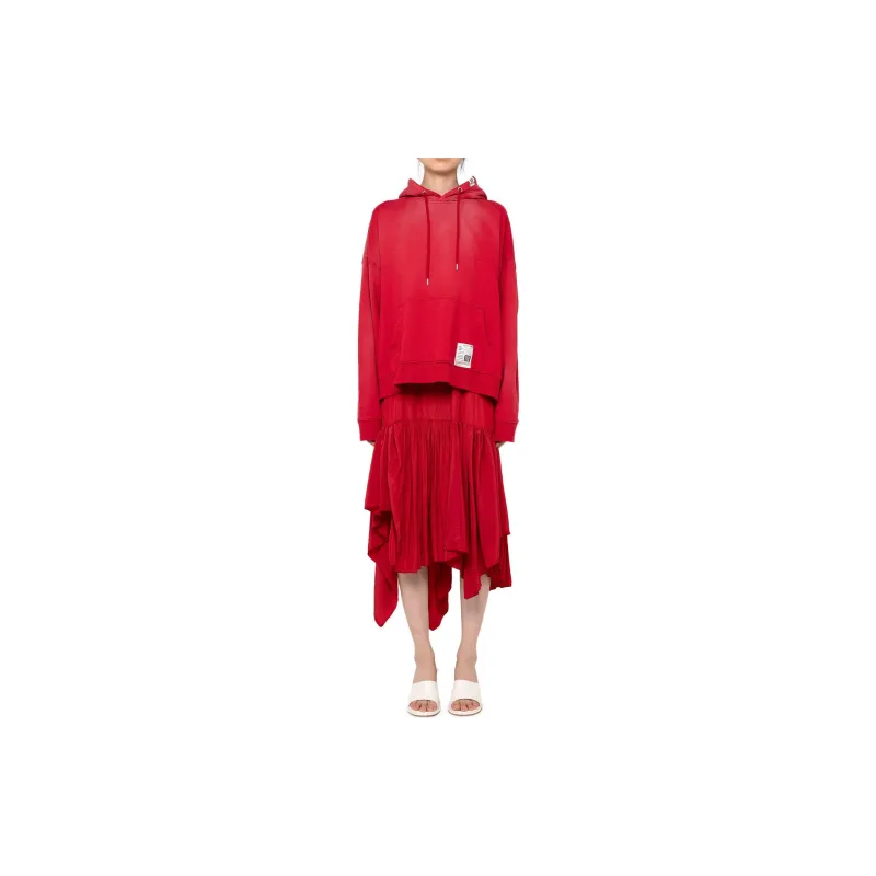 Maison Mihara Yasuhiro SS24 Long-Sleeved Dresses Women's Red-3