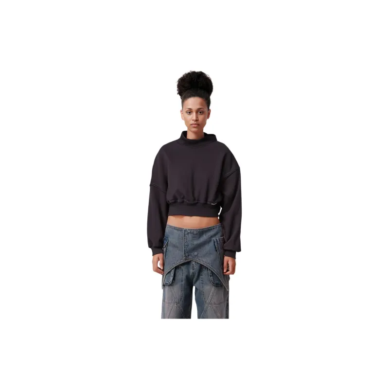 Alexander Wang Mock neck Cropped Sweatshirt-6