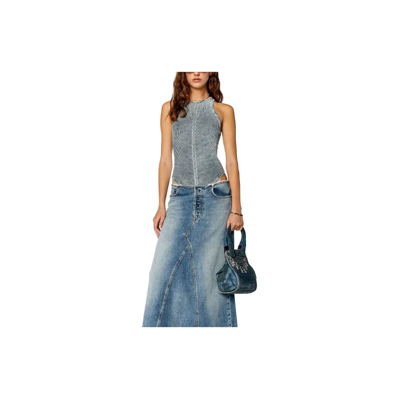 DIESEL M Tansy Sleeveless Denim Bodysuit-1