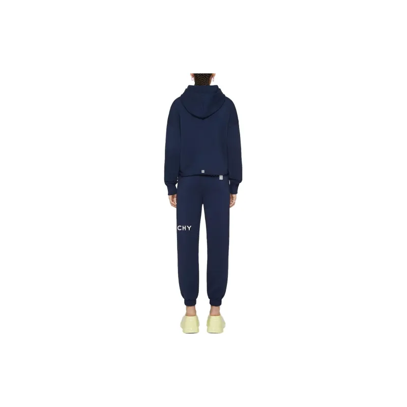 Givenchy Knitted Sweatpants Women's Navy Blue-2
