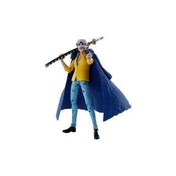 BANDAI S.H.Figuarts One Piece Trafalgar D. Water Law Conquer The Ghost Island Action Figures
