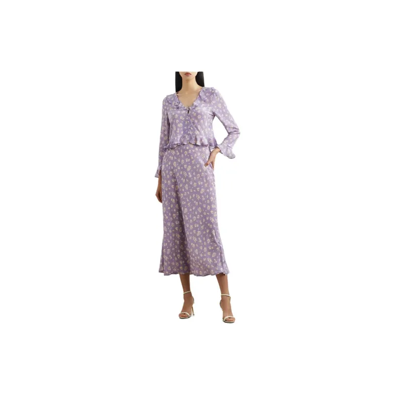 Rixo Shirts Women's Purple-2