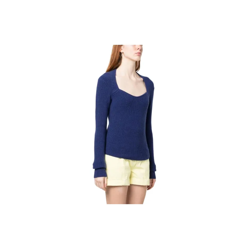 ISABEL MARANT Squared Neck Knit Top-3
