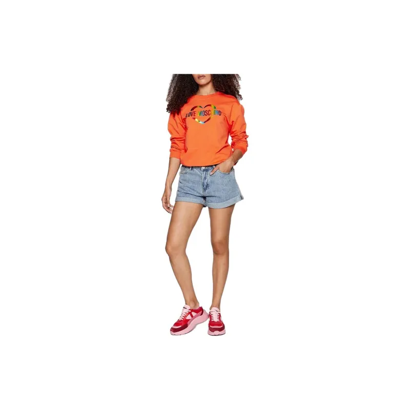 LOVE MOSCHINO Sweatshirts Women's Orange-1