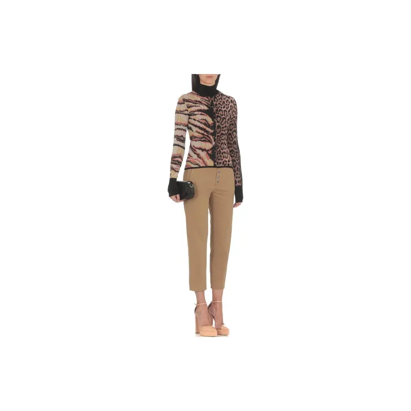 Roberto Cavalli Jacquard Mock neck Jumper-1