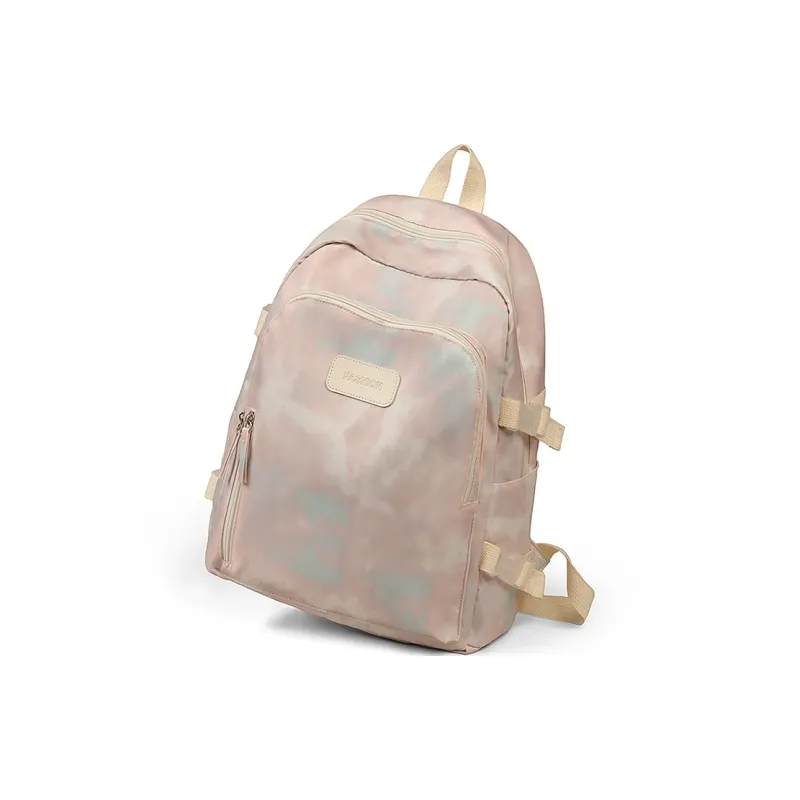 COMELY Nylon Fabric Backpack Large Size Women's Purple-2
