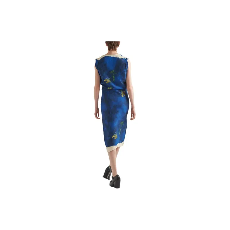PRADA Sleeveless Dresses Women's Dark Purple Blue-2