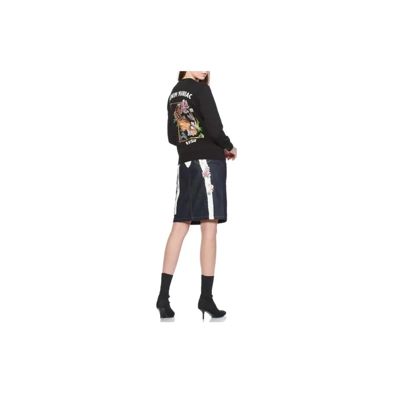 EVISU Denim Short Skirts Women's Blue-5