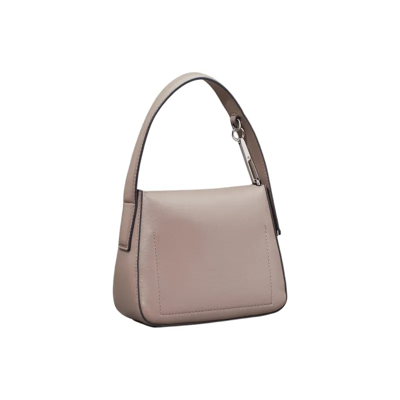 CALVIN KLEIN Recycled Polyester Handbag Small Size Women's Gray Pink-1