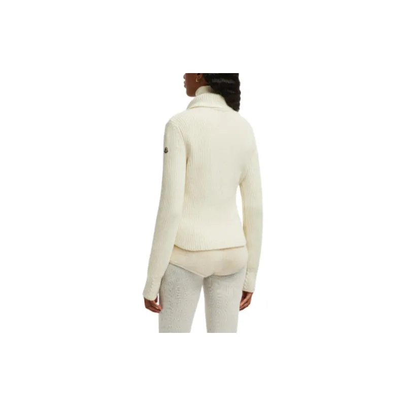 Moncler Logo Patch Padded Knit Cardigan-2