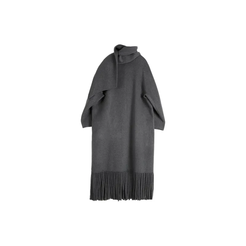 ELLE Coats Women's Medium Gray-1