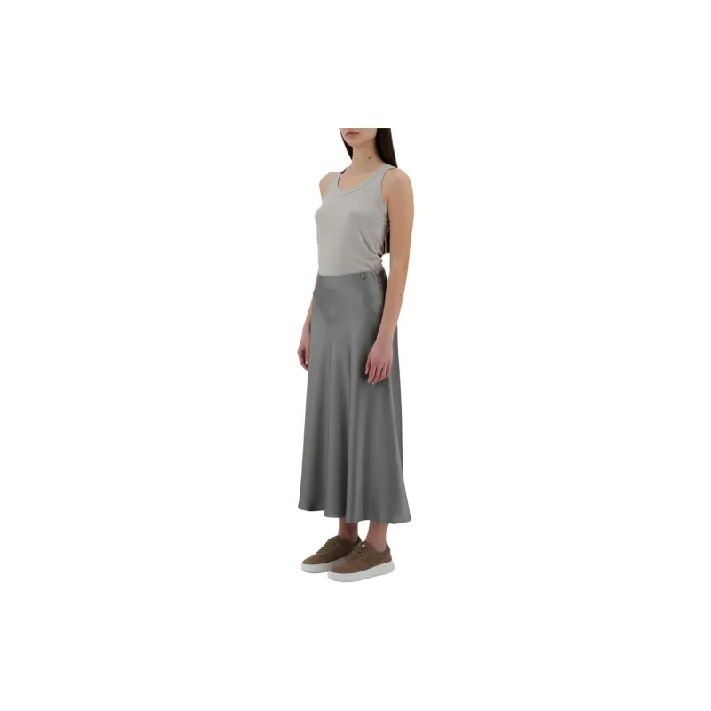 HERNO Satin Midi Skirt-6