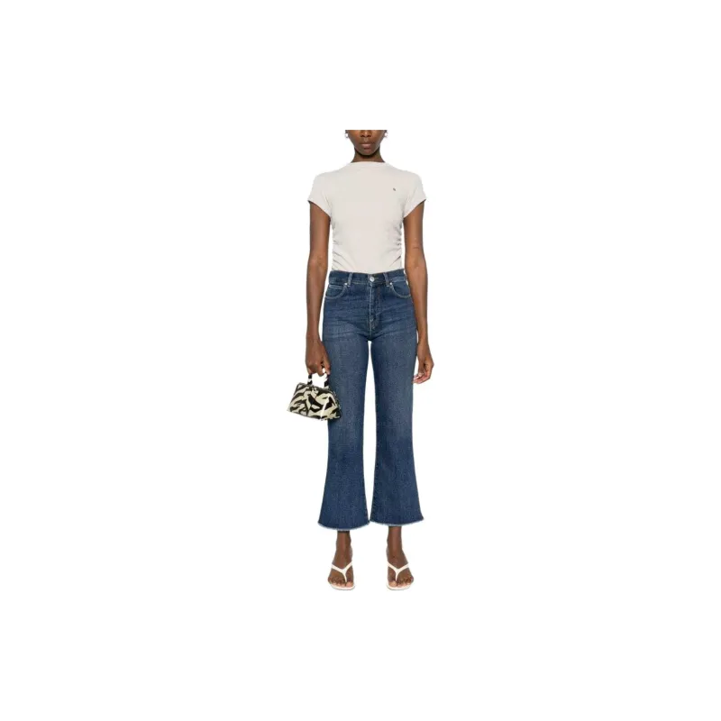 PINKO Mid Rise Faded Jeans-1