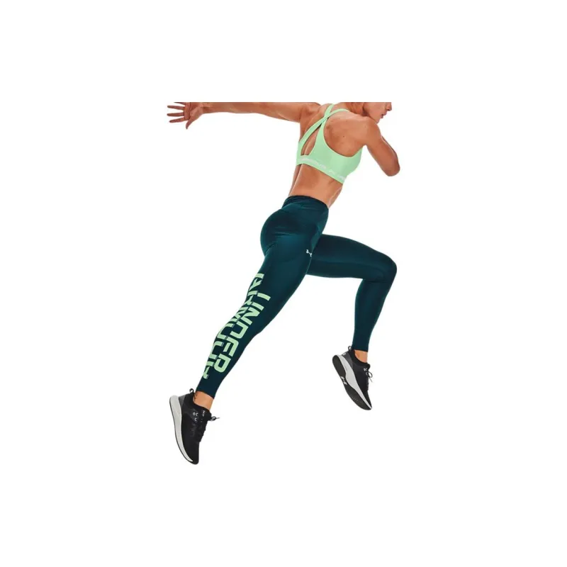 Under Armour HeatGear Yoga Pants Women's Light Gray Blue-4