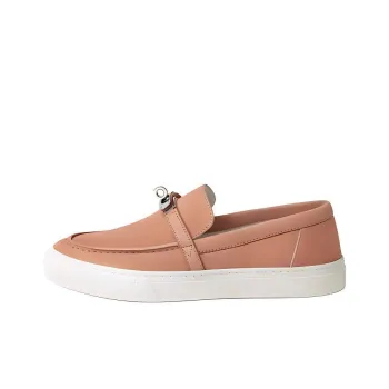 HERMES Game Loafers Women's Pink