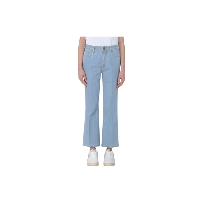 JACOB COHEN Logo Patch Flared Leg Jeans-2